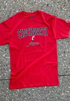 Champion Cincinnati Bearcats Womens Red Mom Short Sleeve T-Shirt