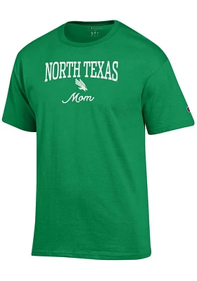 Champion North Texas Mean Green Womens Kelly Mom Short Sleeve T-Shirt