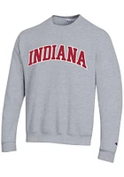 Champion Indiana Hoosiers Mens Powerblend Twill Long Sleeve Crew Sweatshirt