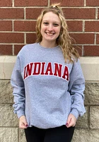 Champion Indiana Hoosiers Mens Powerblend Twill Long Sleeve Crew Sweatshirt