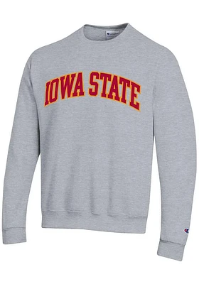 Champion Iowa State Cyclones Mens Powerblend Twill Long Sleeve Crew Sweatshirt