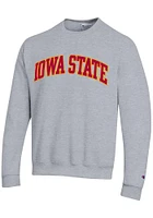 Champion Iowa State Cyclones Mens Powerblend Twill Long Sleeve Crew Sweatshirt