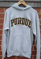 Champion Purdue Boilermakers Mens Grey Powerblend Twill Long Sleeve Hoodie