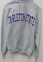 Champion Tarleton State Texans Mens Grey Powerblend Twill Long Sleeve Hoodie