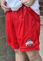 Champion Ohio State Buckeyes Mens Red Primary Mesh Shorts
