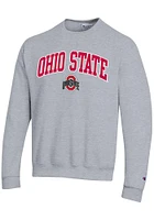 Champion Ohio State Buckeyes Mens Powerblend Design Long Sleeve Crew Sweatshirt