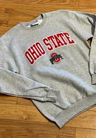 Champion Ohio State Buckeyes Mens Powerblend Design Long Sleeve Crew Sweatshirt