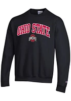 Champion Ohio State Buckeyes Mens Powerblend Design Long Sleeve Crew Sweatshirt