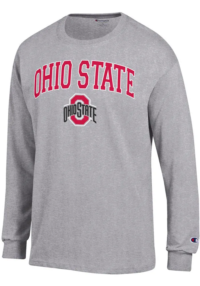 Champion Ohio State Buckeyes Arch Mascot Long Sleeve T Shirt