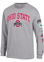 Champion Ohio State Buckeyes Grey Evolution Long Sleeve T Shirt