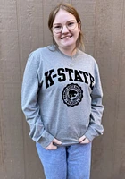 Champion K-State Wildcats Grey Super Fan Long Sleeve T Shirt