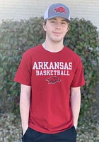 Champion Arkansas Razorbacks Cardinal Basketball Short Sleeve T Shirt