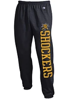 Champion Wichita State Shockers Mens Black Closed Bottom Sweatpants