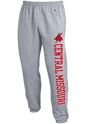Champion Central Missouri Mules Mens Grey Eco Powerblend Sweatpants