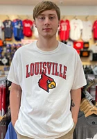 Champion Louisville Cardinals White Arch Mascot Short Sleeve T Shirt