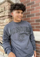 Champion Missouri Tigers Mens Charcoal Tonal Seal Long Sleeve Crew Sweatshirt