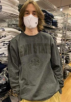 Champion Penn State Nittany Lions Mens Charcoal Tonal Seal Long Sleeve Crew Sweatshirt