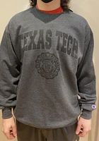 Champion Texas Tech Red Raiders Mens Charcoal Tonal Seal Long Sleeve Crew Sweatshirt