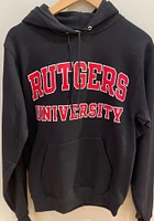 Champion Rutgers Scarlet Knights Mens Black Arch Name Long Sleeve Hoodie
