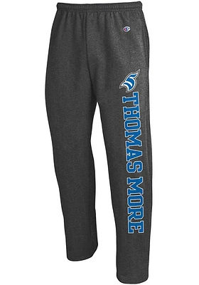Champion Thomas More Saints Mens Charcoal Open Bottom Design Sweatpants