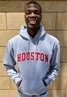 Champion Houston Cougars Mens Grey Twill Powerblend Long Sleeve Hoodie