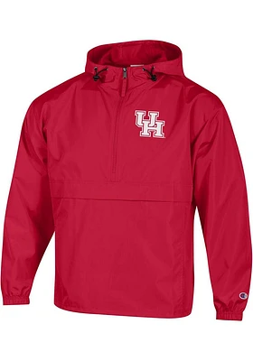 Champion Houston Cougars Mens Red Logo Packable Light Weight Jacket