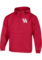 Champion Houston Cougars Mens Red Logo Packable Light Weight Jacket
