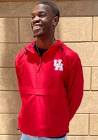 Champion Houston Cougars Mens Red Logo Packable Light Weight Jacket