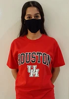Champion Houston Cougars Red Arch Mascot Short Sleeve T Shirt