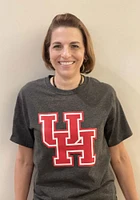 Champion Houston Cougars Charcoal Primary Logo Short Sleeve T Shirt