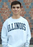 Champion Illinois Fighting Illini Mens Arch Name Long Sleeve Crew Sweatshirt