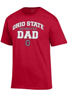 Champion Ohio State Buckeyes Red Dad Style Short Sleeve T Shirt