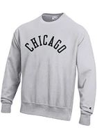 Champion Chicago Mens Grey Arched Long Sleeve Crew Sweatshirt