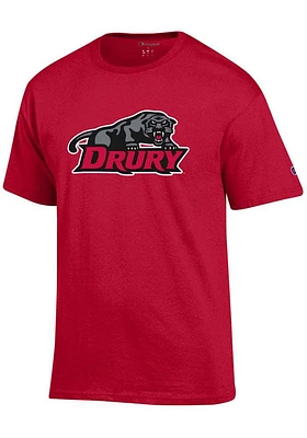 Champion Drury Panthers Primary Logo Short Sleeve T Shirt