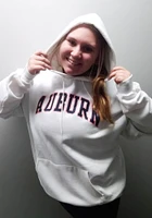 Champion Auburn Tigers Mens White Arch Name Powerblend Long Sleeve Hoodie