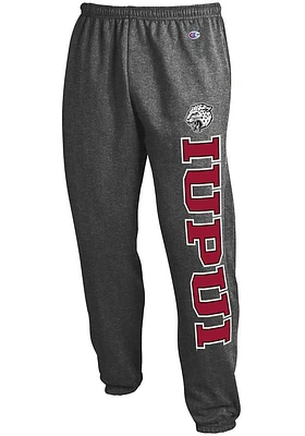 Champion IUPUI Jaguars Mens Charcoal Closed Bottom Sweatpants