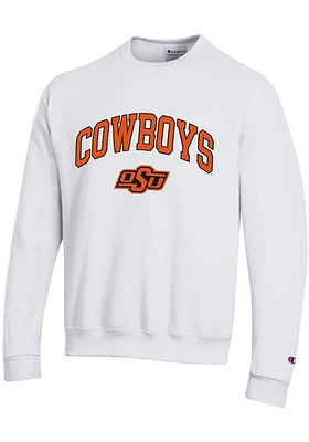 Champion Oklahoma State Cowboys Mens Arch Name Mascot Long Sleeve Crew Sweatshirt