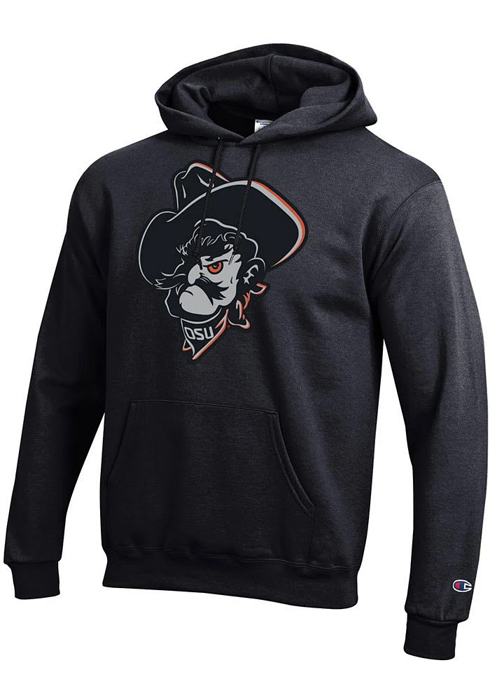 Champion Oklahoma State Cowboys Mens Black Phantom Pete Long Sleeve Hoodie