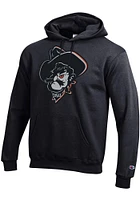Champion Oklahoma State Cowboys Mens Black Phantom Pete Long Sleeve Hoodie