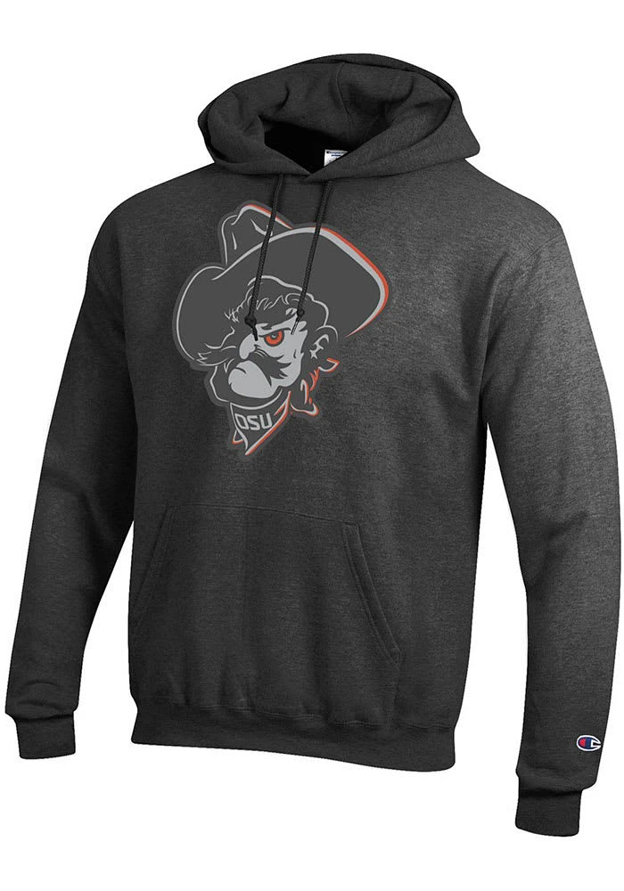 Champion Oklahoma State Cowboys Mens Charcoal Phantom Pete Long Sleeve Hoodie