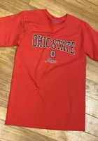 Champion Ohio State Buckeyes Womens Red Mom Short Sleeve T-Shirt