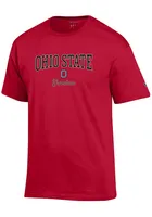 Champion Ohio State Buckeyes Womens Red Grandma Short Sleeve T-Shirt