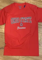 Champion Ohio State Buckeyes Womens Red Grandma Short Sleeve T-Shirt