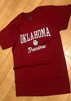 Champion Oklahoma Sooners Womens Cardinal Grandma Short Sleeve T-Shirt