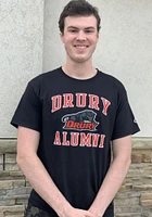 Champion Drury Panthers Black Alumni Short Sleeve T Shirt