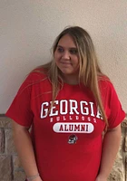 Champion Georgia Bulldogs Red Alumni Short Sleeve T Shirt