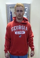 Champion Georgia Bulldogs Mens Red Alumni Long Sleeve Hoodie