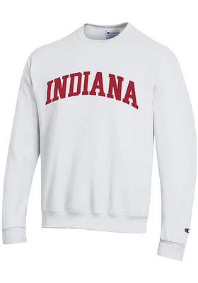 Champion Indiana Hoosiers Mens Powerblend Twill Long Sleeve Crew Sweatshirt
