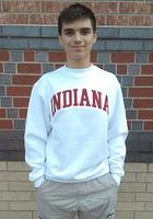 Champion Indiana Hoosiers Mens Powerblend Twill Long Sleeve Crew Sweatshirt