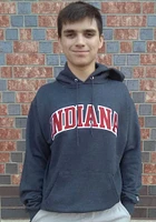 Champion Indiana Hoosiers Mens Charcoal Arch Twill Long Sleeve Hoodie